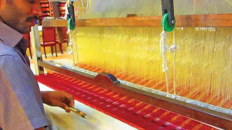 A handloom weaver