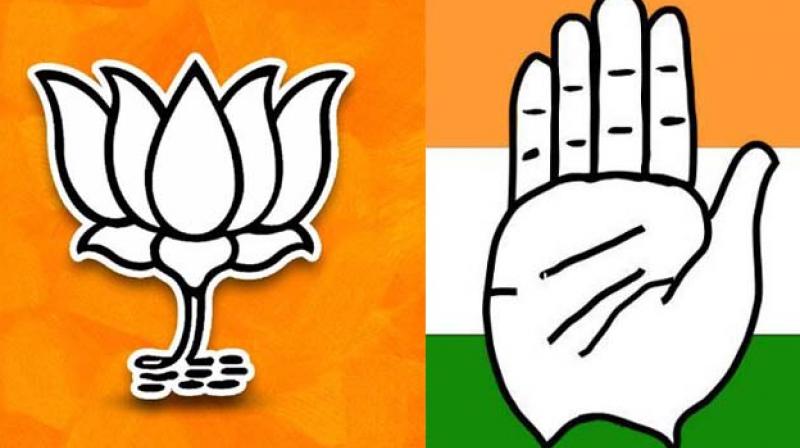 BJP and Congress party logo