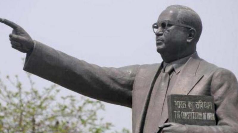 People are being asked to take a pledge before Dr Ambedkars statue across the city and state not to accept money for their votes