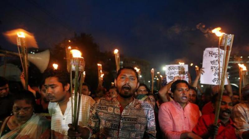 Police in Bangladesh have arrested dozens of people following fresh violence against Hindus. (Photo: PTI)