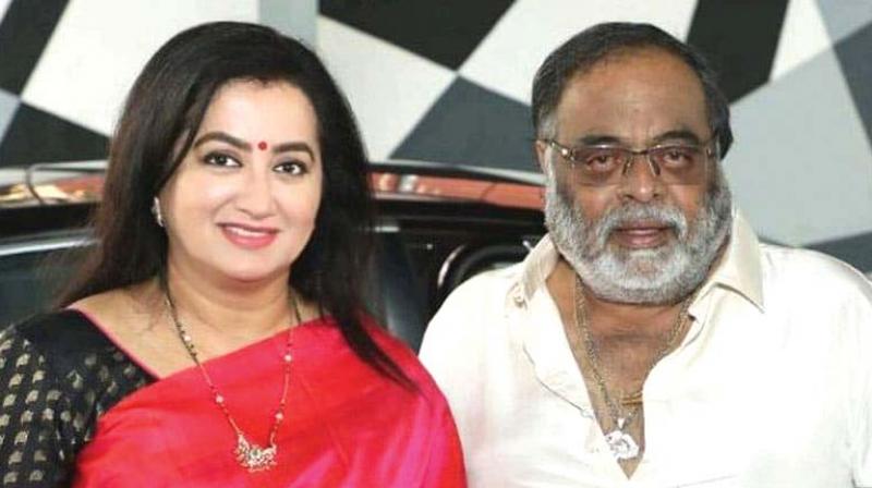 A file photo of actor Sumalatha  with  late Congress leader Ambareesh.