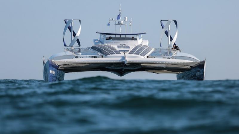 Energy Observer, developed by Victorien Erussard is running on renewable energy sources and is on its trip to sail through all the oceans across the globe.