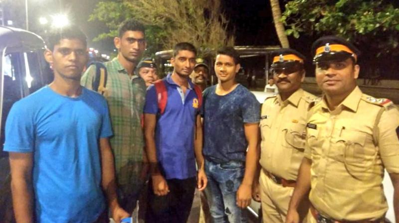 The man was administered cardiopulmonary resuscitation and after he regained consciousness, the sailors handed him over to the local police. (Photo: Twitter | @indiannavy)