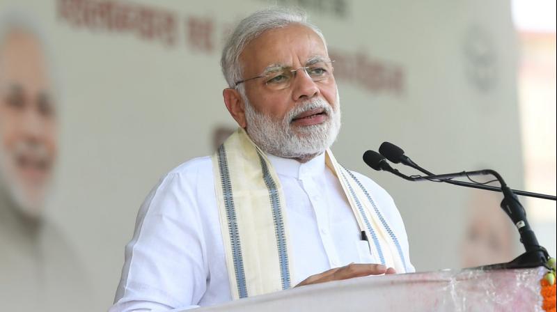Wrapping up his two-day visit to Varanasi, Modi said the work done in the city is clearly visible, noting its landscape has changed for good in the last four years while it was at the mercy of God under previous governments. (Photo: Twitter | @PIB_India)