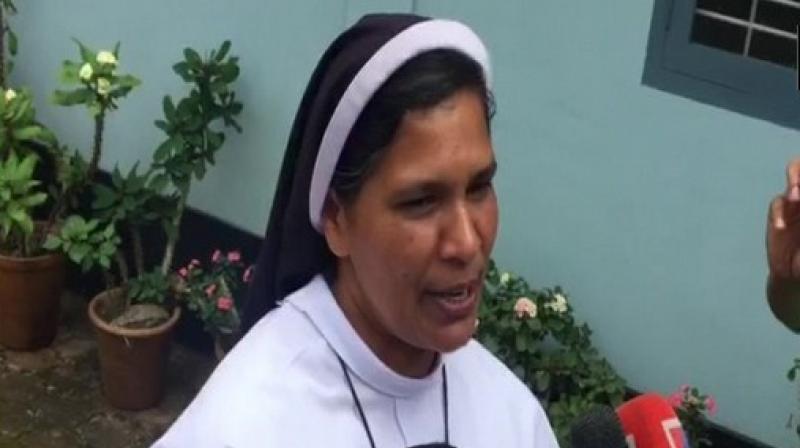 Five nuns had protested for 13 days near the Kerala High Court in Kochi demanding the arrest of Mulakkal who has been accused of repeatedly raping a nun. Sister Lucy had expressed her solidarity for the protest which garnered support from various quarters. (Photo: ANI)