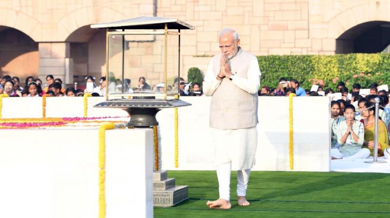 PM Modi, President Kovind, other leaders pay homage to Mahatma Gandhi