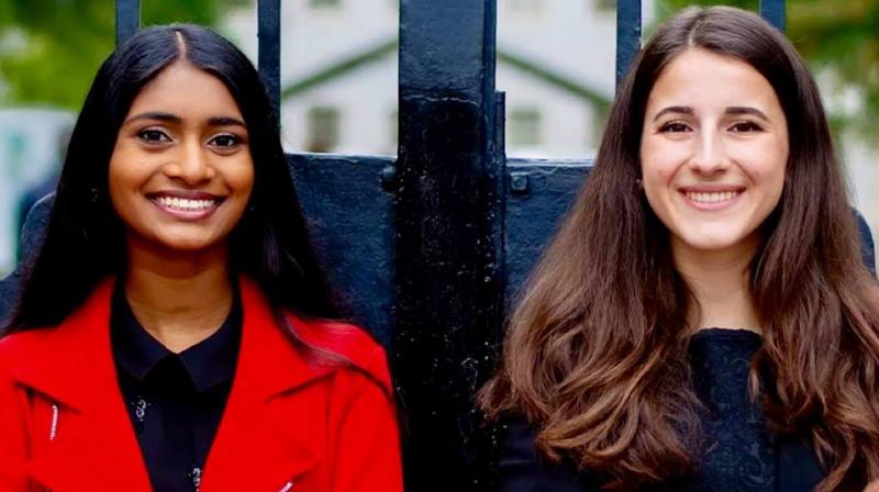 Palaniappan (L) said she and Huesa (R) planned to work on improving the Councils communication with the student body in their initial days in office. (Photo: Facebook | Sruthi Palaniappan)