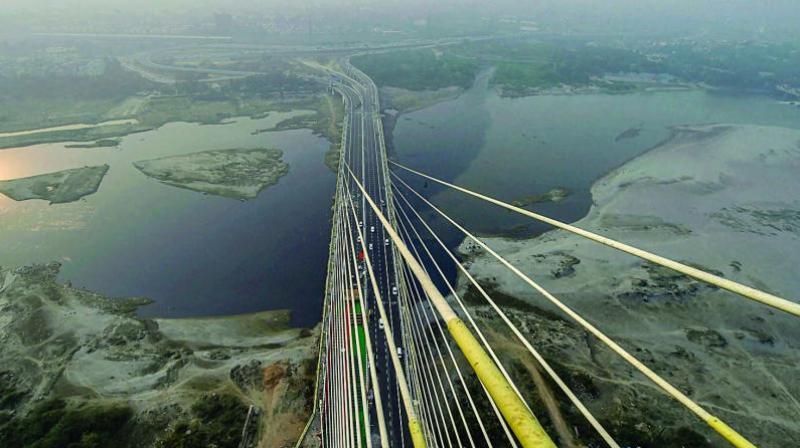 The 575-meter-bridge, inaugurated on November 4, has been the talk of the town since its inauguration, but in most cases, with a negative connotation. (Photo: PTI)