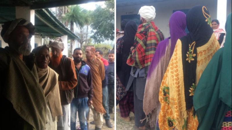 For hassle-free voting, the poll body has set up as many as 2,512 polling stations across the region including 1,743 in Jammu division and 769 in Kashmir Valley. (Photo: ANI)