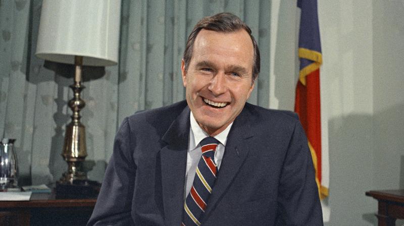 America has lost a patriot and humble servant in George Herbert Walker Bush. While our hearts are heavy today, they are also filled with gratitude, former president Barack Obama said in a statement. (Photo: AP)