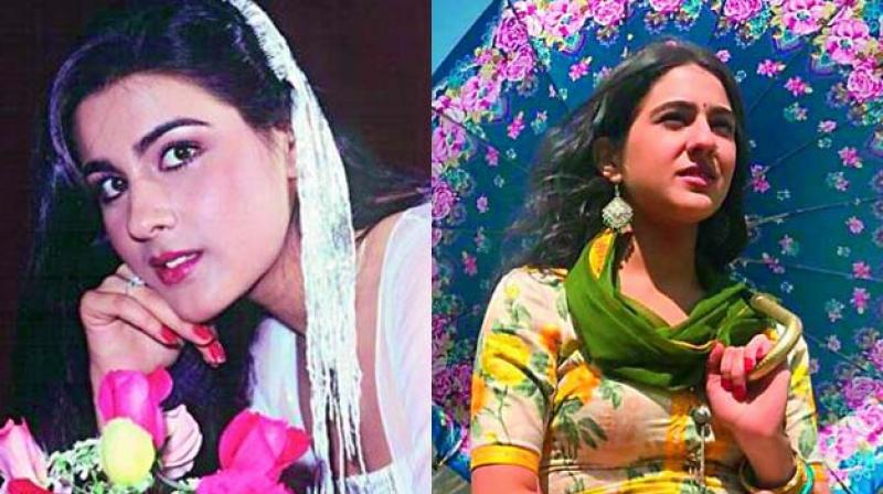 After Saras look from Kedarnath was released, people online are saying that she looks exactly like her mother Amrita Singh