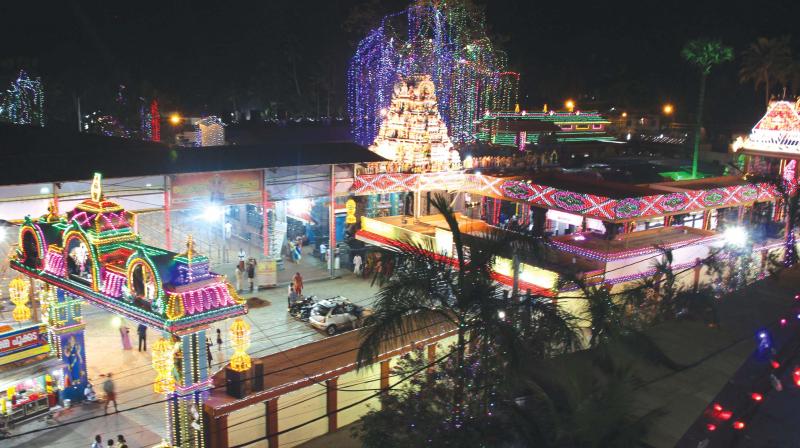 Temple on the eve of Pongala