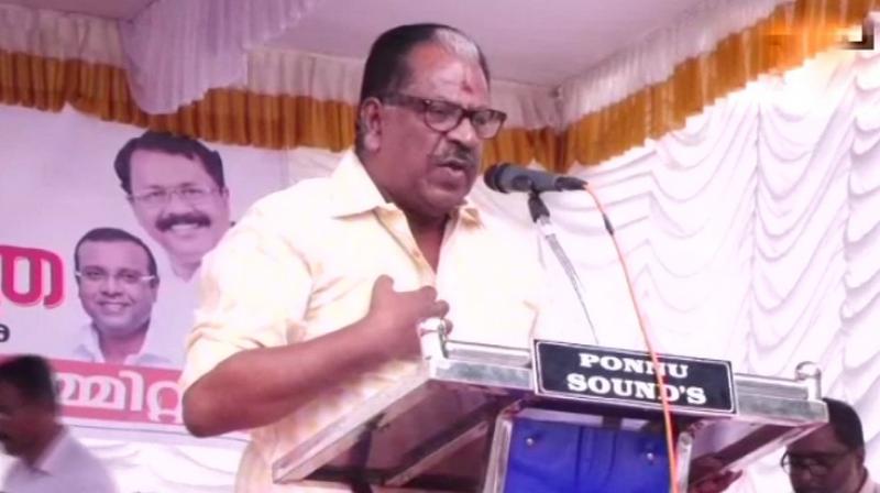 Actor Kollam Thulasi who is also a supporter of the Bharatiya Janata Party (BJP) made the horrifying remark at an NDA rally. (Photo: Twitter | ANI)