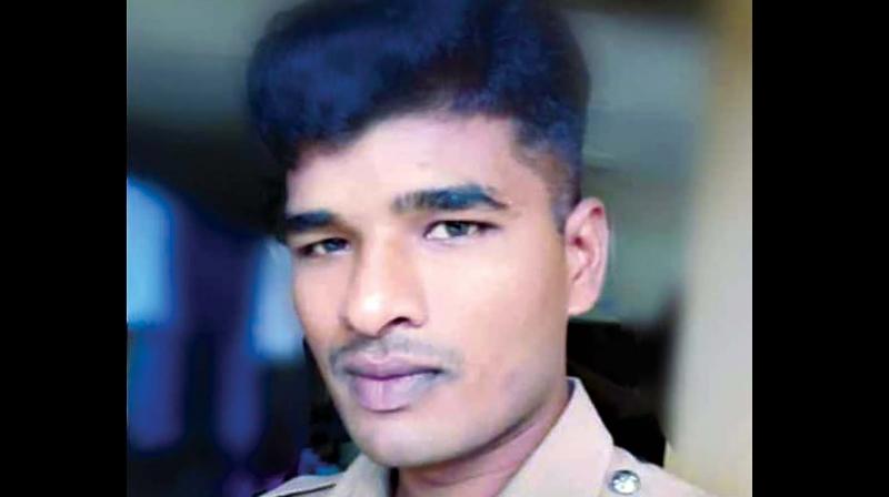 The deceased G Manigandan, from Pallipattu in Tiruvallur district, was attached to the Armed Reserve Police wing in the city.