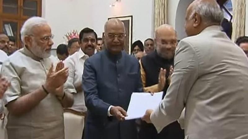 NDAs presidential candidate Ram Nath Kovind files his nomination papers (Photo: File/PTI)