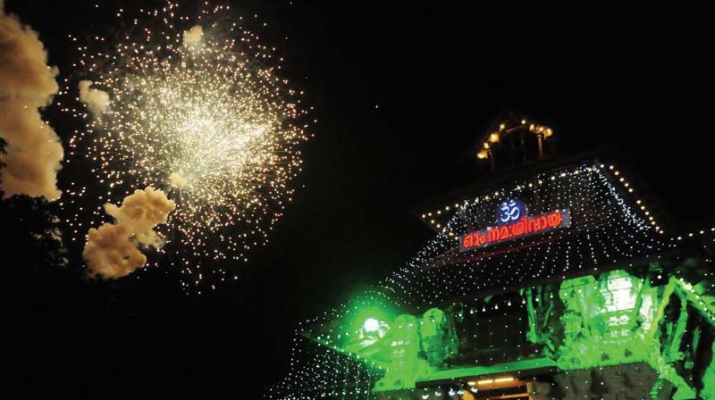 Fireworks at Thrissur Pooram (file pic).