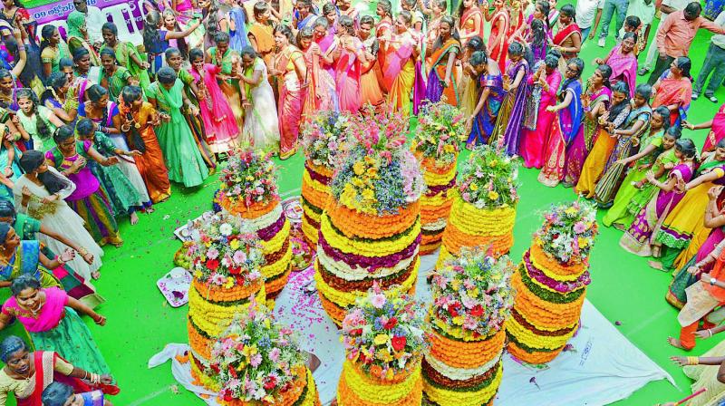 Bathukamma celebrations in the city