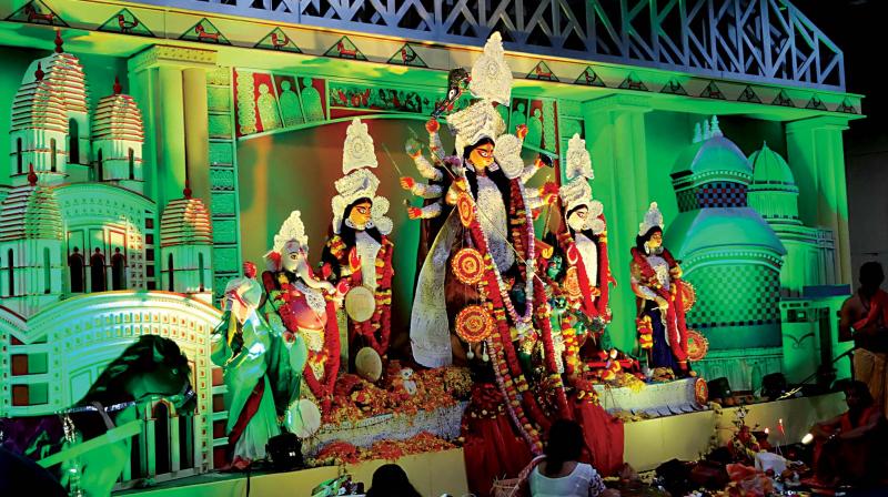 Durga Pooja celebrations by The Bengali Association at Manpho Convention Centre