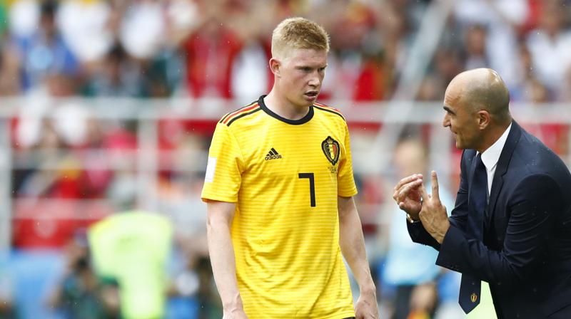 De Bruyne is one of three Belgium players on a yellow, along with Thomas Meunier and Jan Verthongen.. (Photo: AP)