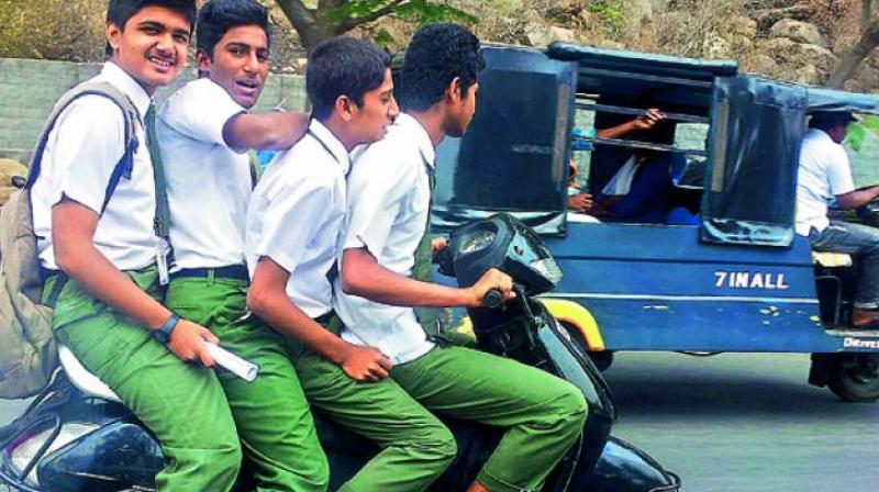 The traffic police are sending minors to juvenile homes if they are caught more than once.  (Representational Image)
