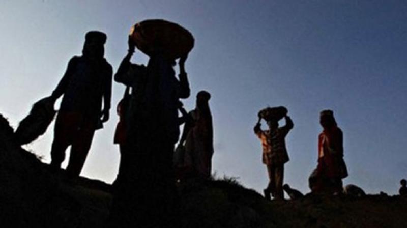 MGNREGS labourers are forced to work without any shelter because the tents meant to provide them some respite from the burning sun have been kept by the field assistants in their own homes or for use at private functions.