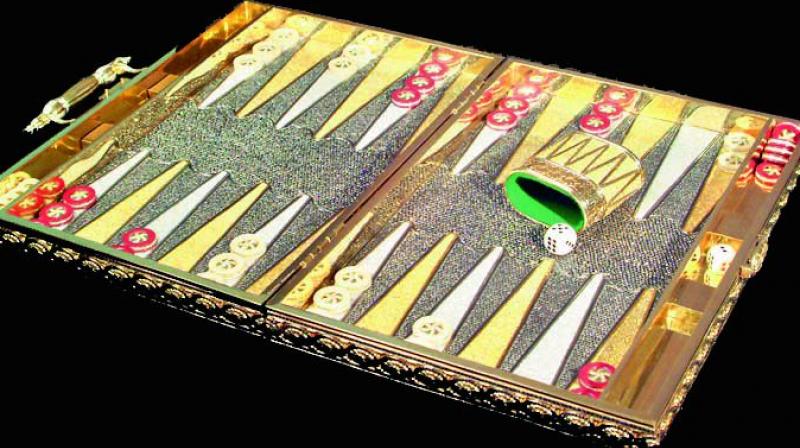 Charles Hollander Backgammon Set
