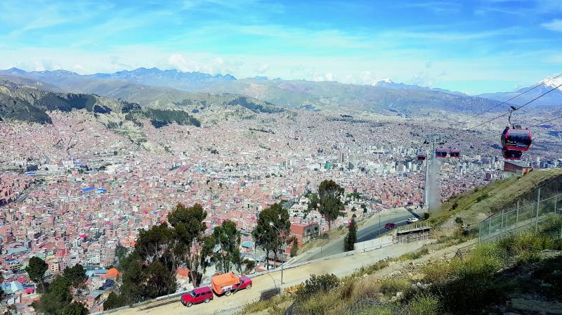 The city of La Paz.