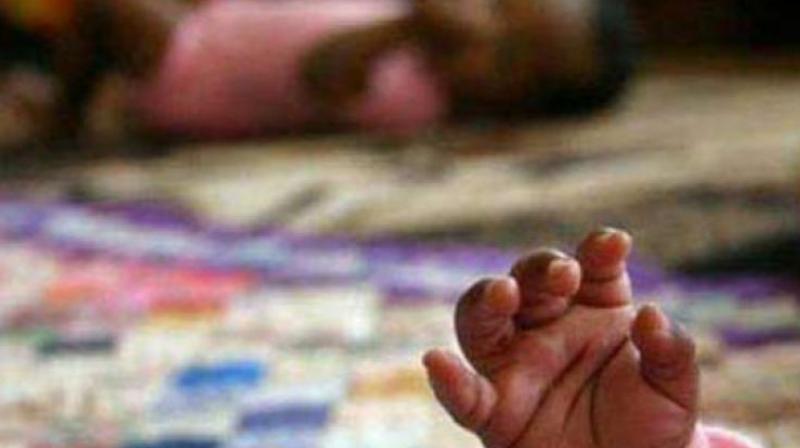 Nacharam inspector M. Mahesh said,  The baby accidentally fell from the hands of her father Manoj. Initially rumours were spread that Manoj threw the baby after a fight with his wife. (Representational Image)