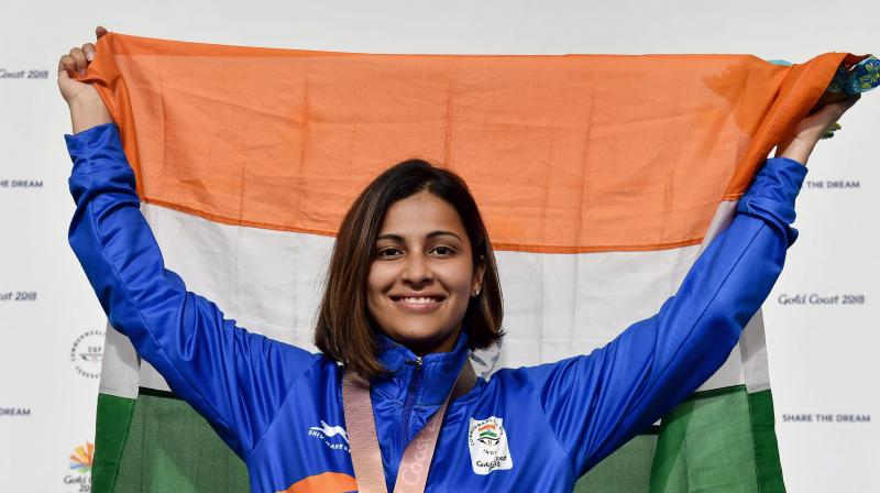 On a high after her securing her first major medal in the 25m pistol event at the a Commonwealth Games 2018, the Punjab-born shooter now aims to break her gold duck at the upcoming Asian Games in Indonesia, from August 18 to September 2. (Photo: PTI)