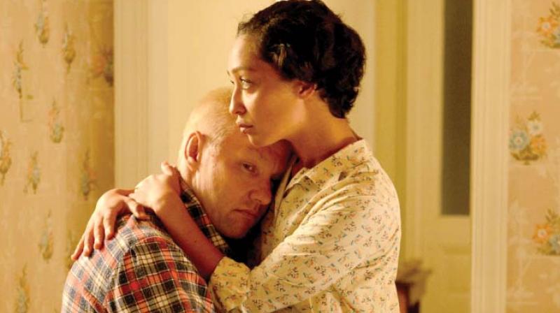 A scene from this years Oscar contender Loving  which tells the story of Richard and Mildred Loving, (Joel Edgerton Ruth Negga), the plaintiffs in the 1967 US Supreme Court decision Loving v. Virginia, which invalidated state laws prohibiting interracial  marriages.