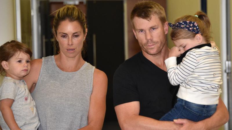 Candice Warner, the wife of disgraced cricketer David Warner, has revealed she is pregnant again after suffering a miscarriage in the aftermath of her husbands part in a ball-tampering scandal that rocked the game. (Photo: AFP)