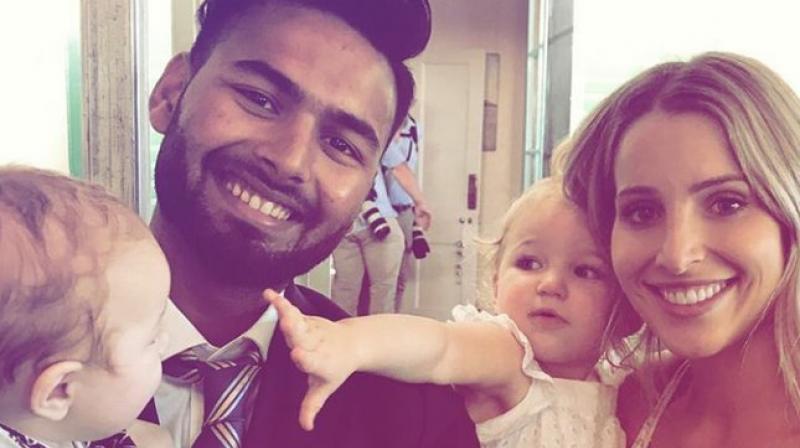 Tim Paines wife Bonnie put up a picture on her Instagram account which had the 21-year-old Pant holding the home captains son during an event at the Australian Prime Minister Scott Morrisons residence. (Photo: )