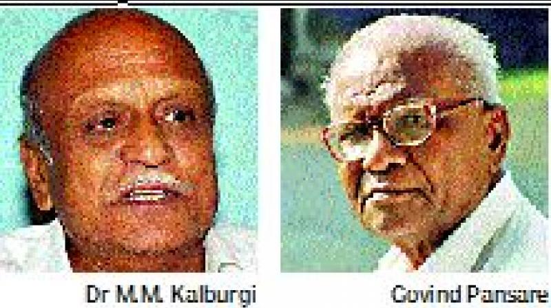 Dr Kalburgi and Govind Pansare