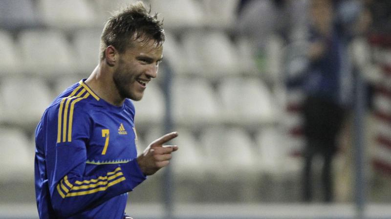He is the second highest goalscorer for the Ukranian national team after Andriy Shevchenko. (Photo: AP)