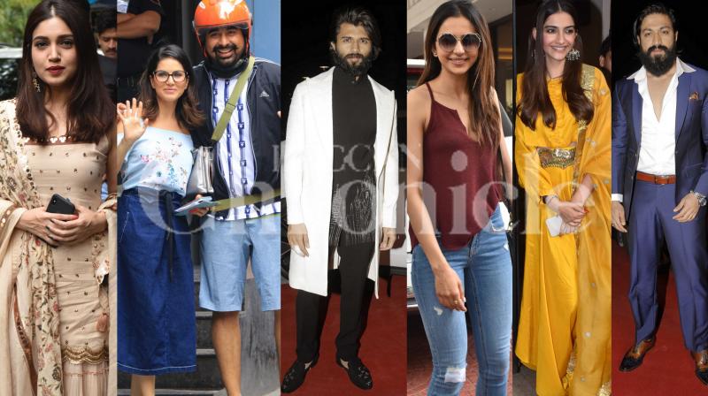 Spotted: Vijay, Yash, Rakul, Bhumi, Sunny-Rannvijay step out in style