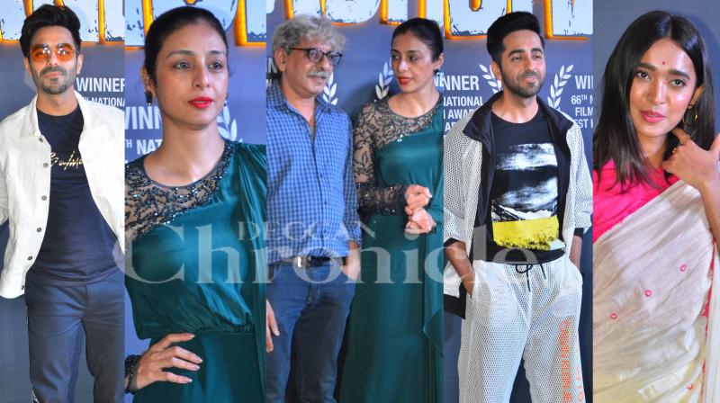 Ayushmann, Tabu, Sriram celebrate National Awards for Andhadhun