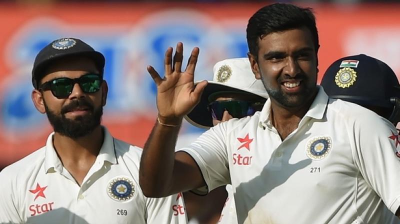 Following his 5/67 spell against England in the first innings of the ongoing Visakhapatnam Test, R Ashwin now has five-wicket haul against all the Test nations he has played against  six against New Zealand, four each against Australia, South Africa and West Indies, two against Sri Lanka and one each against Bangladesh and England. (Photo: AFP)