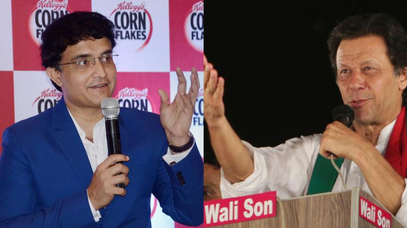 Former India skipper Sourav Ganguly on Friday congratulated legendary Pakistani cricketer Imran Khan, who is poised to become his countrys prime minister after more than two decades of political struggle. (Photo: PTI / AP)