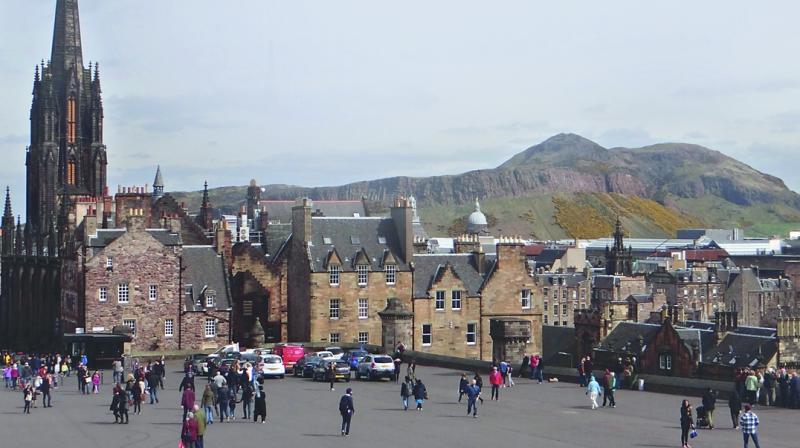 The view from the Edinburgh Castle