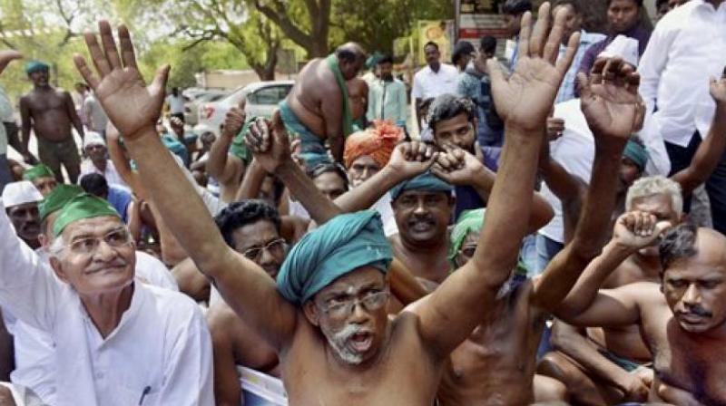 Tamil Nadu farmers will join an indefinite protest after their counterparts, taking part in Kisan Mukti Yatra, reach Jantar Mantar in New Delhi on July 18. (Photo: PTI)