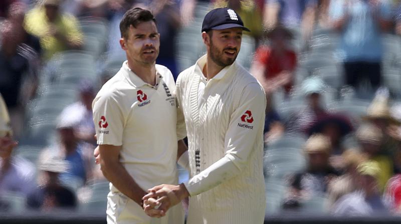 James Anderson produced his best bowling performance ever in Australia to drag England back into the inaugural day-night Ashes Test. (Photo: AP)