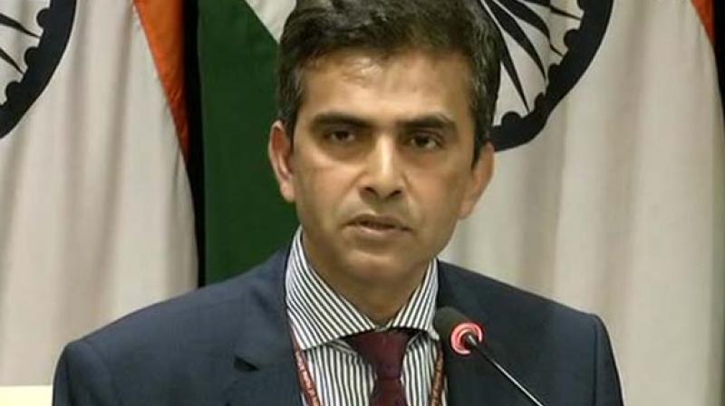 External Affairs Ministry spokesperson Raveesh Kumar said Indias position on Palestine is shaped by its own views and interests. (Photo: ANI)