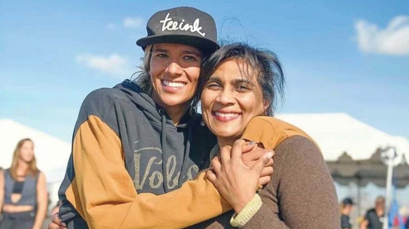 Alexa with her Mother Tara, a native of Thiruvananthapuram.