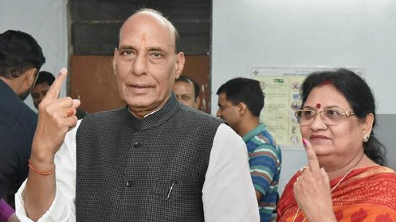 UP polls: Rajanth Singh casts vote, assures of forming govt with absolute majority