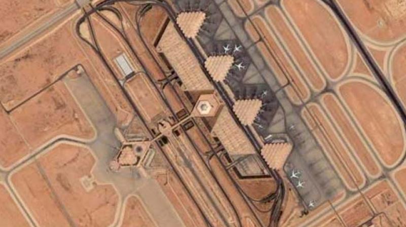 The missile was destroyed near Riyadhs King Khaled international airport, which was functioning normally. (Photo: riyadh.airport.com)
