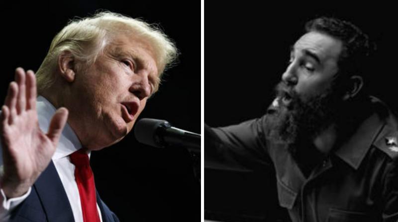UP President elect Donald Trump and Fidel Castro. (Photo: AP)