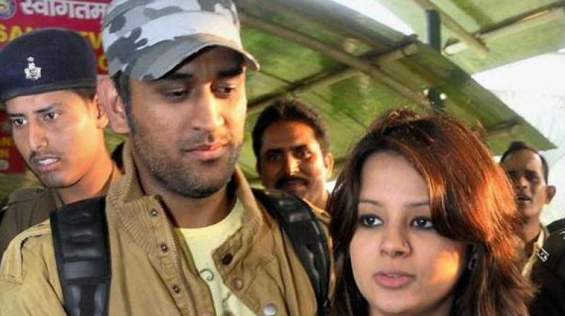 \Is there any privacy left? Information of Adhaar card, including application, is made public property,\ Sakshi Singh Dhoni, MS Dhonis wife, tweeted after personal details of former India skipper were made public. (Photo: PTI)