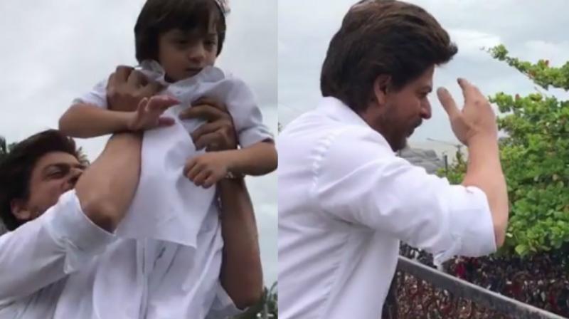 Screengrabs from the video posted by Shah Rukh Khan on Instagram.