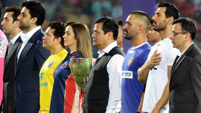 Eight teams  Atletico de Kolkata, Chennaiyin FC, Delhi Dynamos FC, FC Goa, FC Pune City, Kerala Blasters FC, NorthEast United FC and Mumbai City FC  currently participate in the ISL. (Photo: ISL)