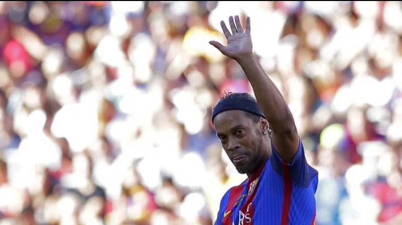 Ronaldinho, along with several other stars were set to feature in a legends match, to be held in Mumbai. (Photo: AP)